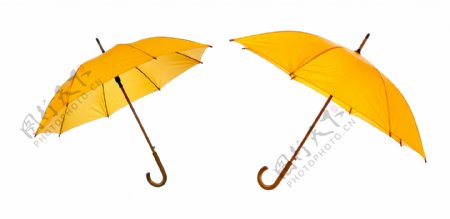 黄色雨伞图片
