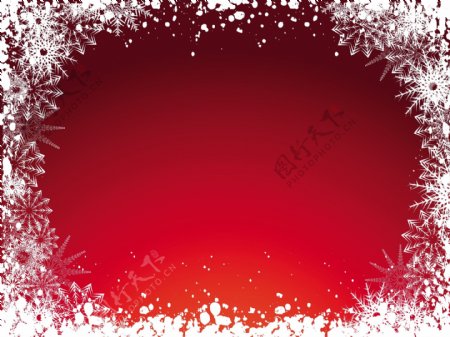 冻红圣诞背景