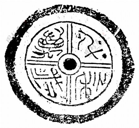 瓦当图案秦汉时期图案中国传统图案图案165