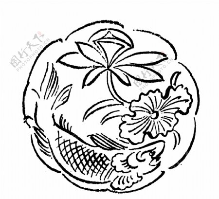 花鸟图案两宋时代图案中国传统图案095