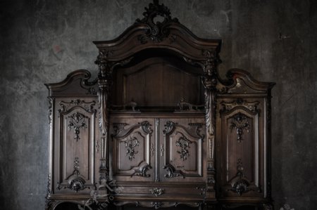 欧式复古装饰柜效果图图片