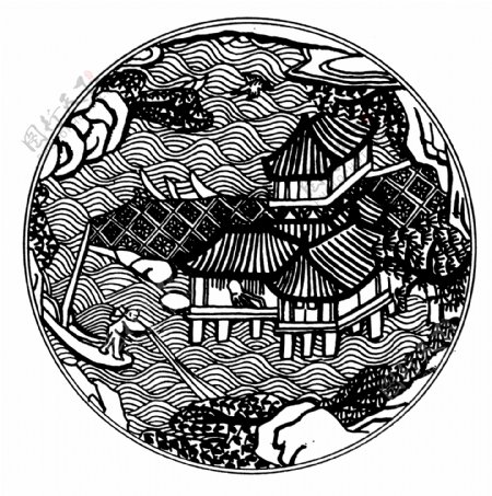 装饰图案元明时代图案中国传统图案435
