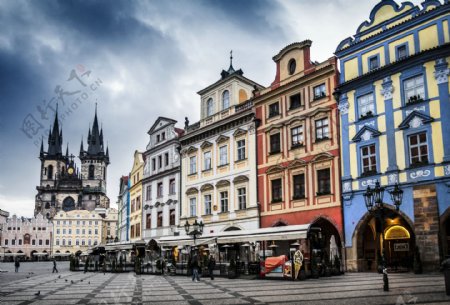 布拉格城市建筑风景图片