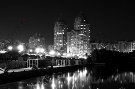 城市的夜景图片