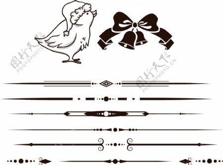 小鸟铃铛欧式花纹装饰