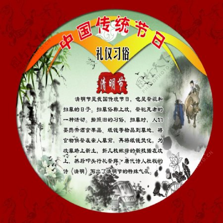中国传统节日礼仪习俗清明