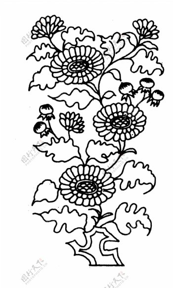 花鸟图案元明时代图案中国传统图案081