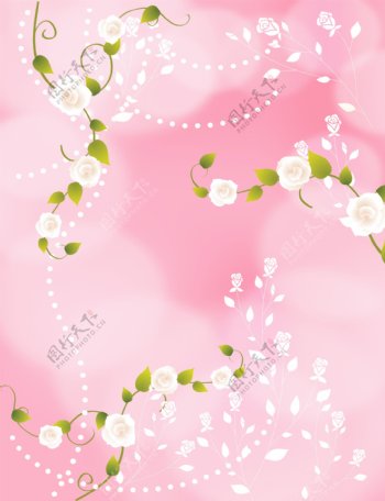 粉色温馨背景墙
