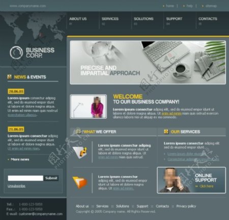 简洁的企业网站设计