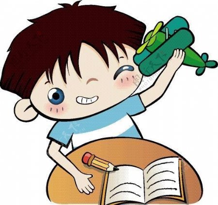 漫画儿童卡通儿童学校生活矢量EPS格式062