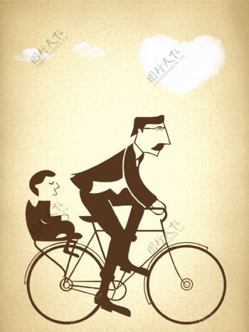 父亲节骑自行车
