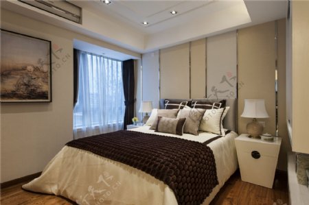 新中式奢华卧室装修效果图