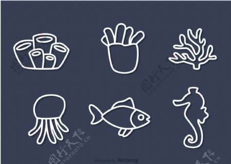 水生物设计图