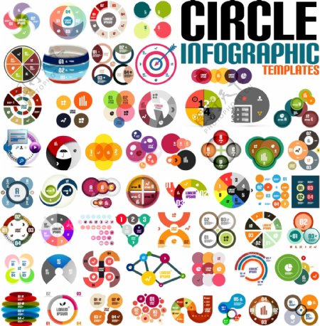 创意圆圈信息图