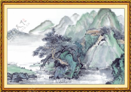 山水风景中堂画国画0028