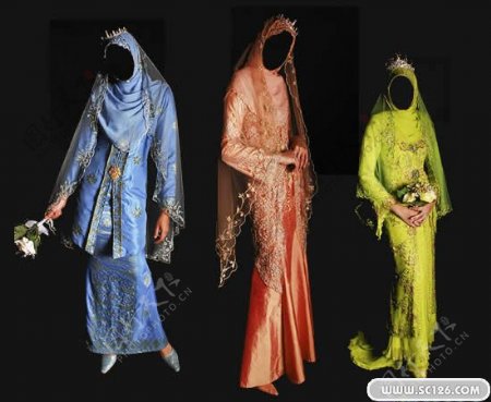 阿拉伯女性服装PSD源文件