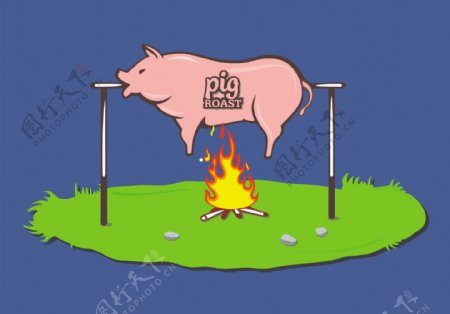 烤猪设计图