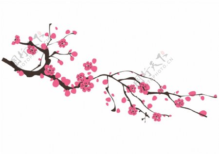 卡通花卉树叶设计
