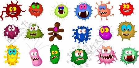 抽象细菌怪物漫画图片