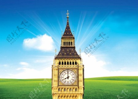 英国伦敦大本钟欧洲建筑