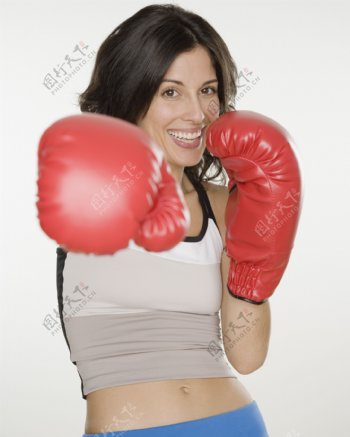 美女拳击运动员图片