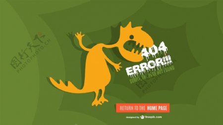 404错误的怪物背景