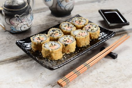 筷子与寿司图片