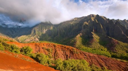 美丽高原山脉风景图片