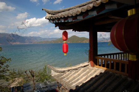 泸沽湖旅游景区图片素材