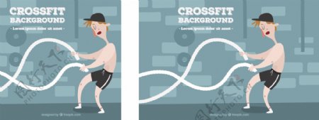 CrossFit的背景模板