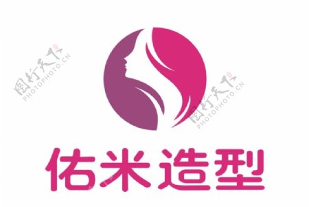 佑米造型标志logo