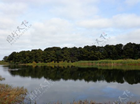 野鸭湖风景图片