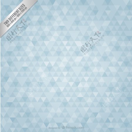 淡蓝色三角格纹背景图片