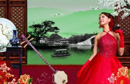 古典美女中国风