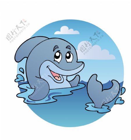 卡通海水动物EPS