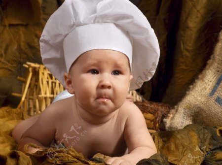 可爱小宝宝厨师图片