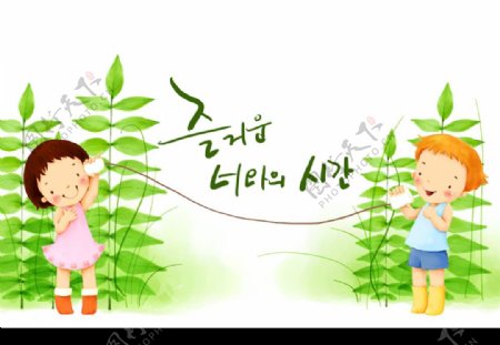 韩国可爱儿童插画7