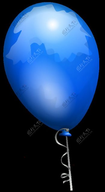 蓝色的AJ气球