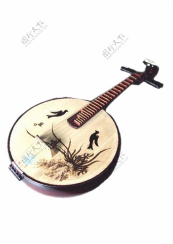 中国乐器阮素材图PSD