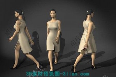 3D女性模型