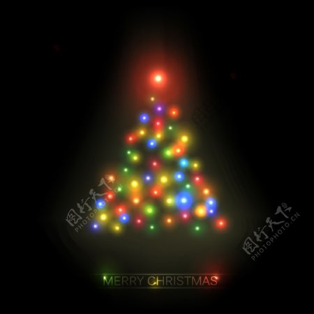 幻彩灯光圣诞树