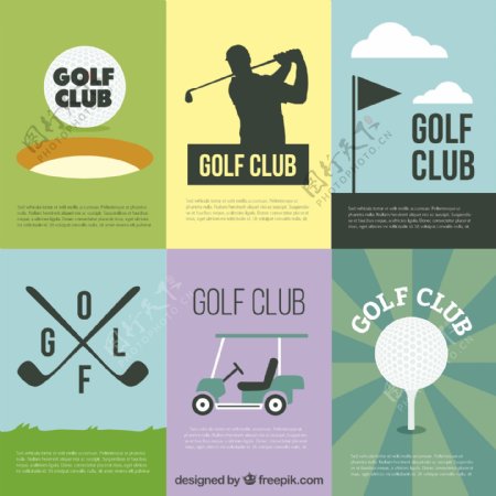 高尔夫俱乐部的海报