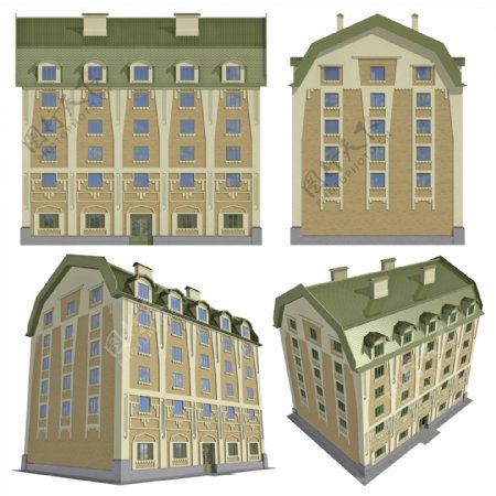 3D别墅建筑模型