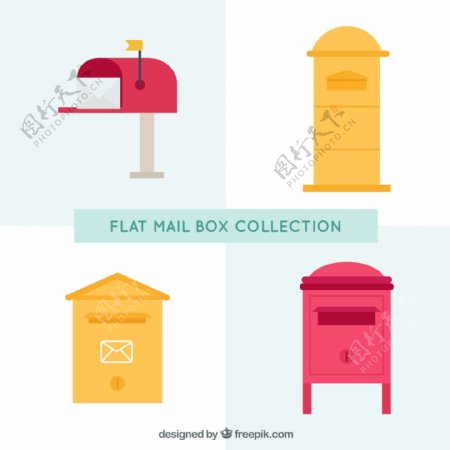 在平面设计中设置不同的邮箱
