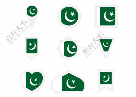巴基斯坦国旗模型