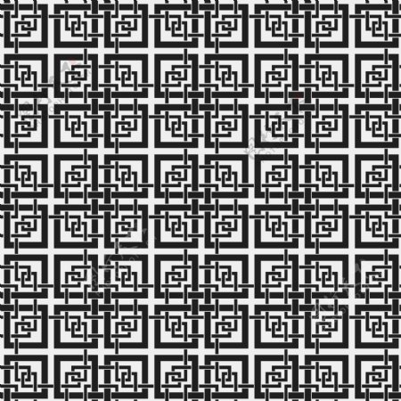 黑白色抽象几何装饰图案背景