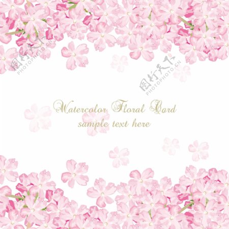 粉红色水彩花边婚礼邀请卡背景
