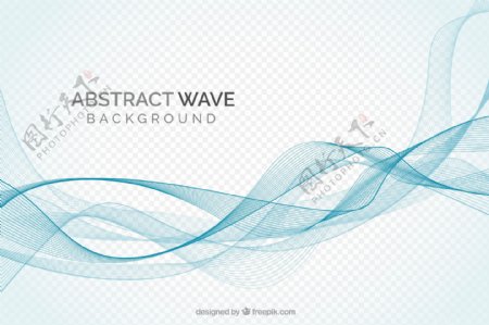 抽象的波浪纹背景
