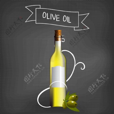 橄榄油包装设计矢量图
