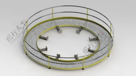 passarela圆形电磁estruturametalica走秀的圆形金属结构